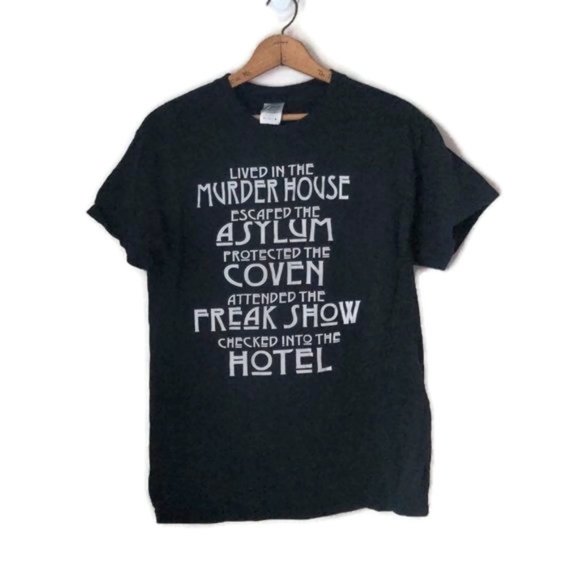 Gildan Size M American Horror Story Series AHS Novelty Short Sleeve T Shirt - Picture 1 of 6